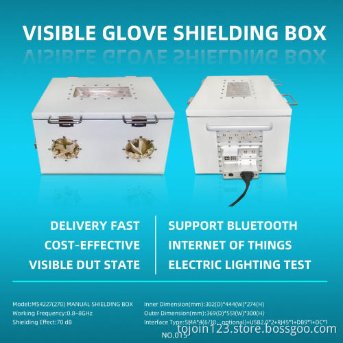 Manual Visual RF Shield Box 0.8-8GHz OEM Mobile Audio EMI Wifi6E 5G GSM Phone Test instrument